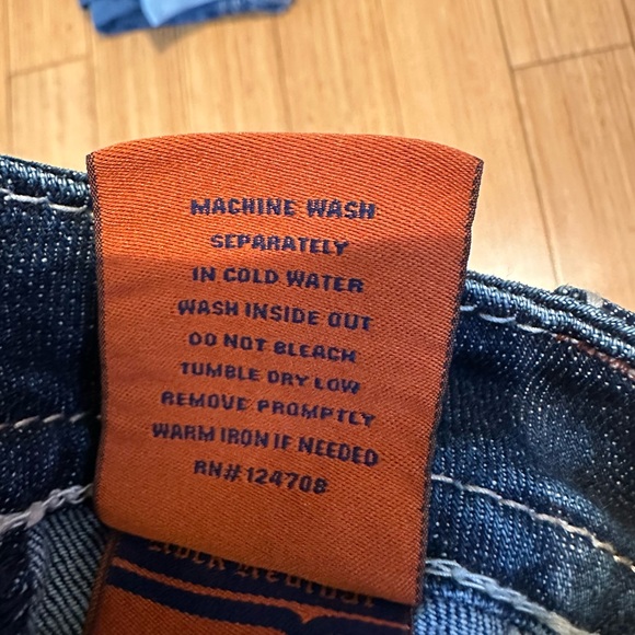 Rock Revival Angie Capri Washed Navy Blue Jeans Size 27 - Picture 10 of 11